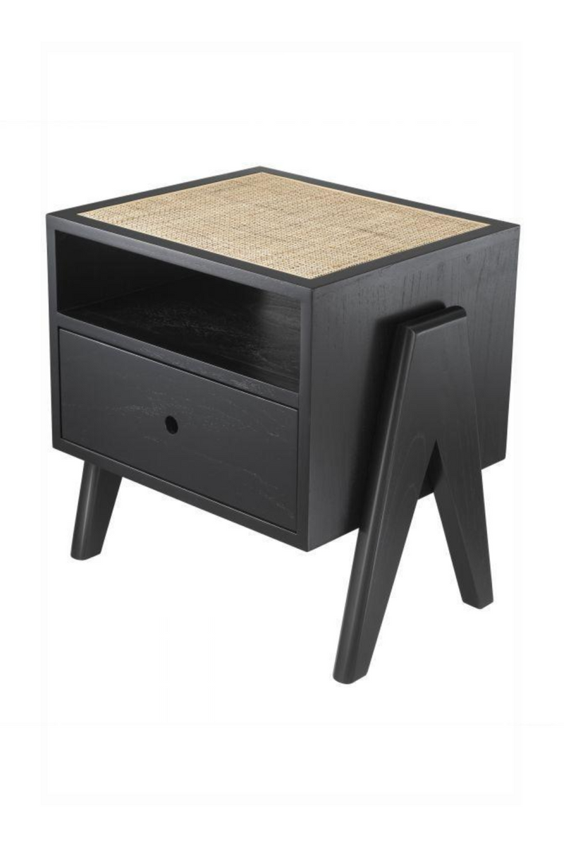 Black Rattan Bedside Table | Eichholtz Latour | Woodfurniture.com