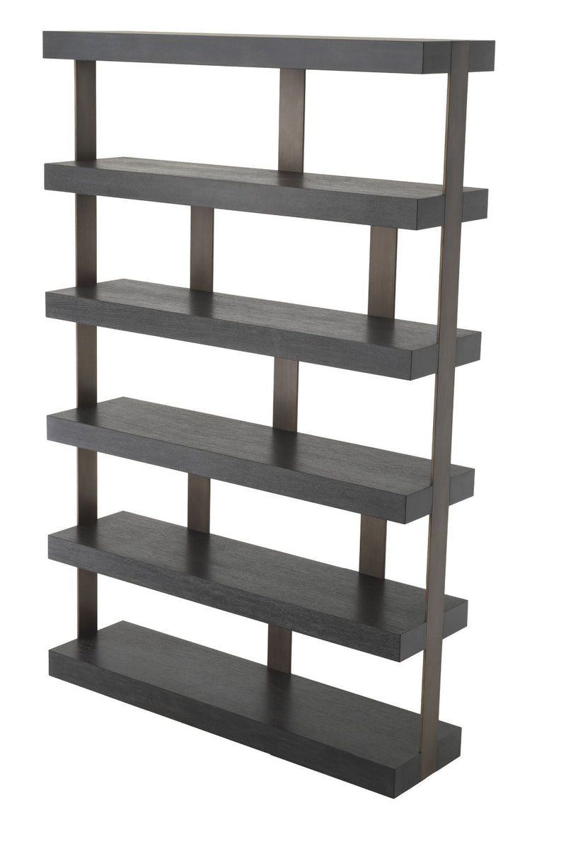 Bronze 5 Shelf Bookcase | Eichholtz Dalmar | Woodfurniture.com