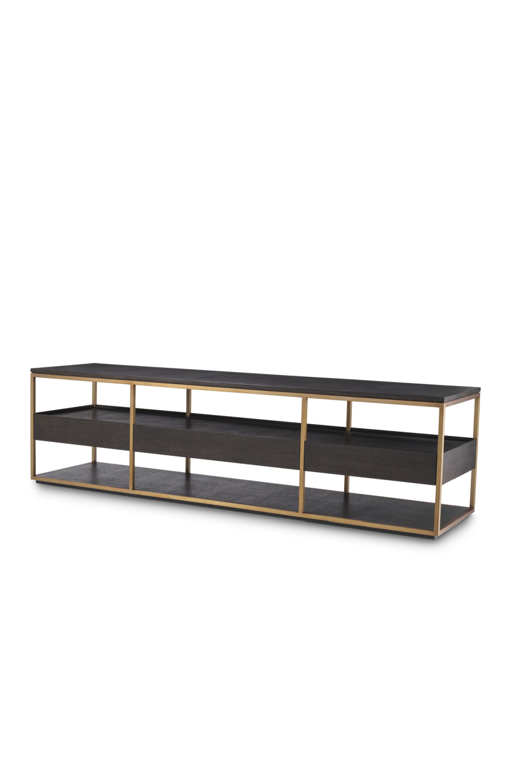 Mocha Straight Oak TV Cabinet | Eichholtz Parker - L | Woodfurniture.com