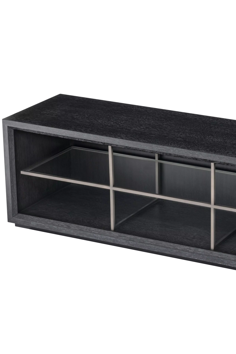 Black Wooden Modern TV Cabinet | Eichholtz Hennessey | Woodfurniture.com