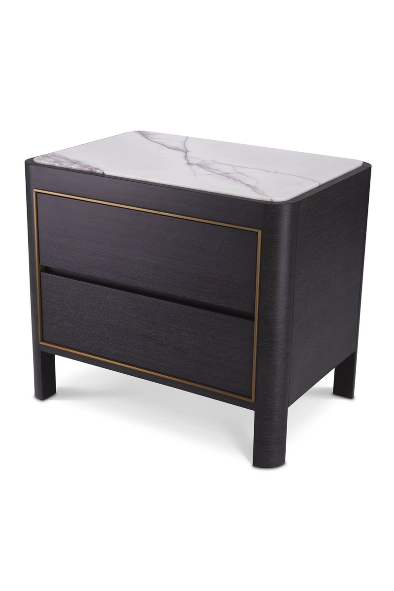 Charcoal Gray Bedside Table | Eichholtz Corazon | Woodfurniture.com