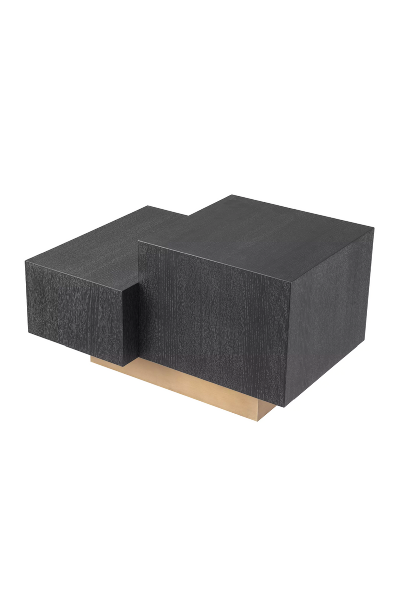 Geometrical Oak Veneer Side Table | Eichholtz Nerone | Woodfurniture.com
