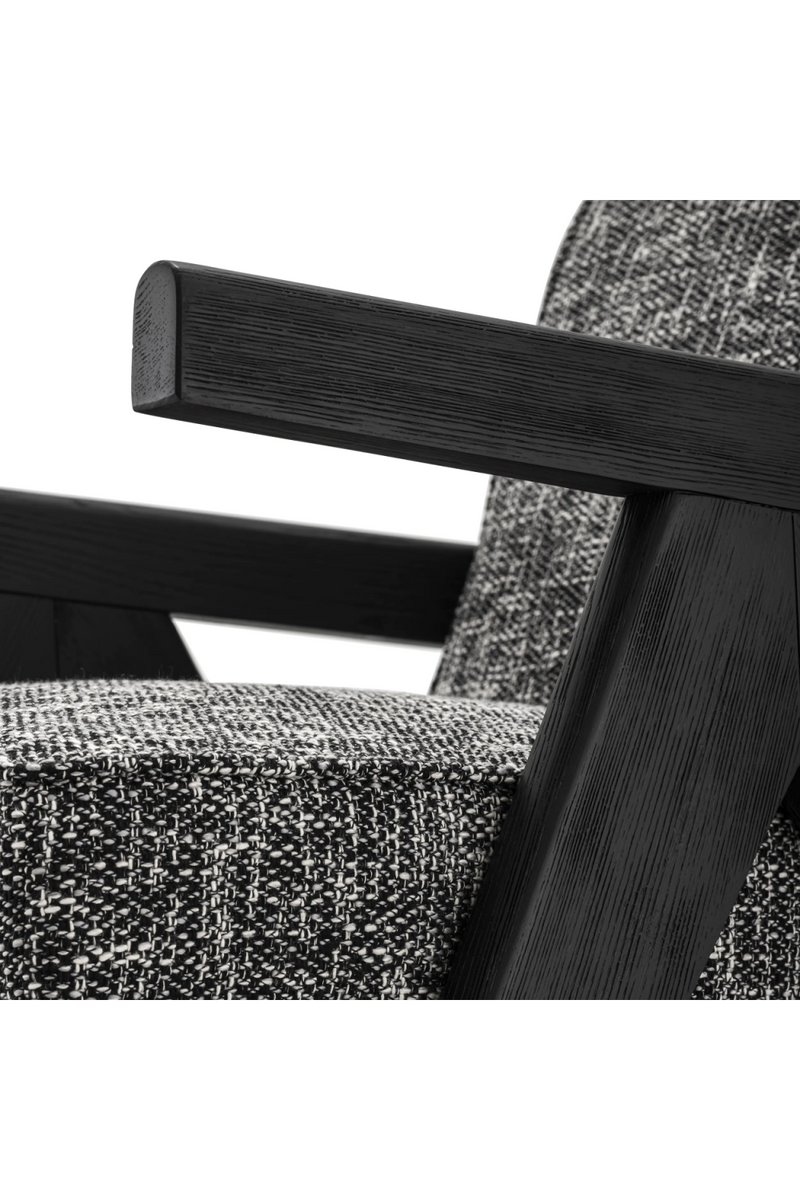 Black Vintage Minimalist Lounge Chair | Eichholtz Greta |  Woodfurniture.com