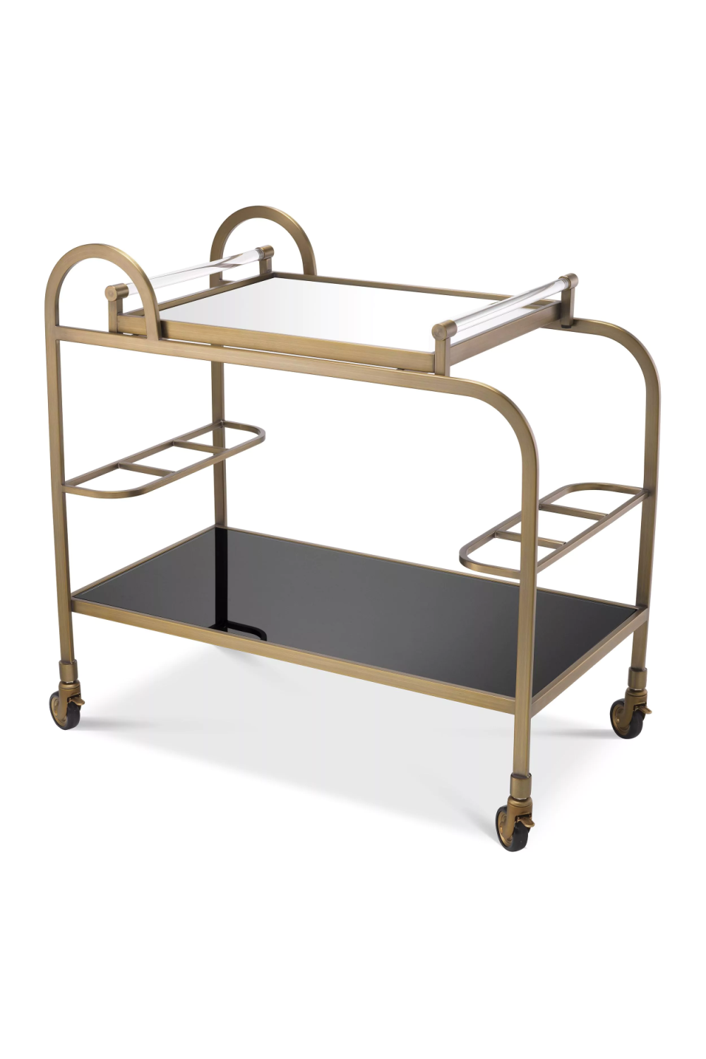 Modern Brushed Brass Trolley | Eichholtz Montreuil | Woodfurniture.com