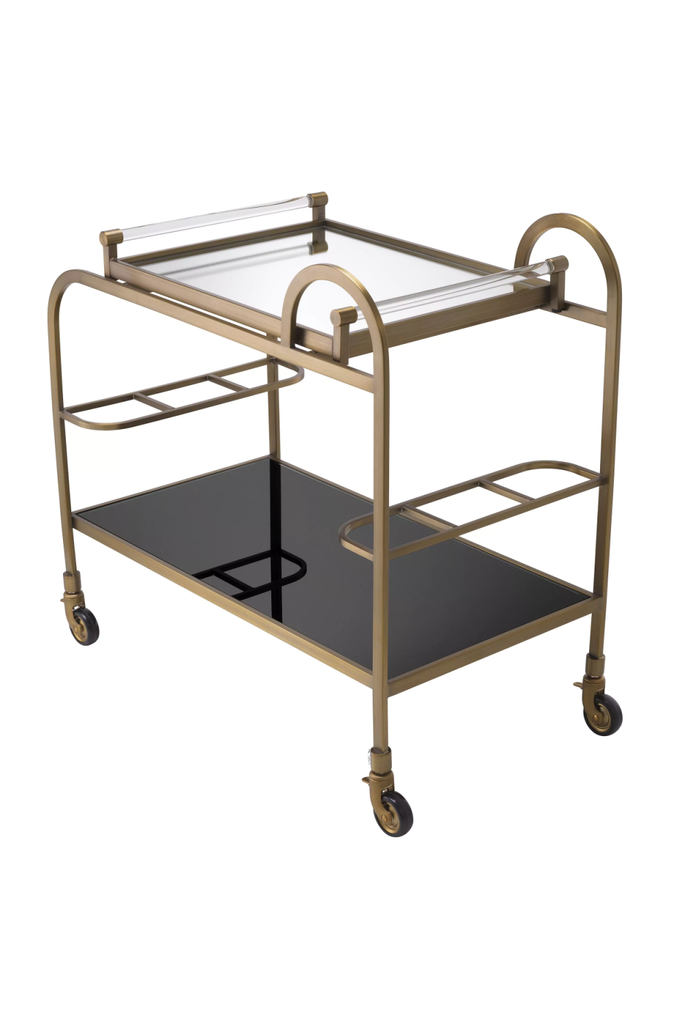 Modern Brushed Brass Trolley | Eichholtz Montreuil | Woodfurniture.com