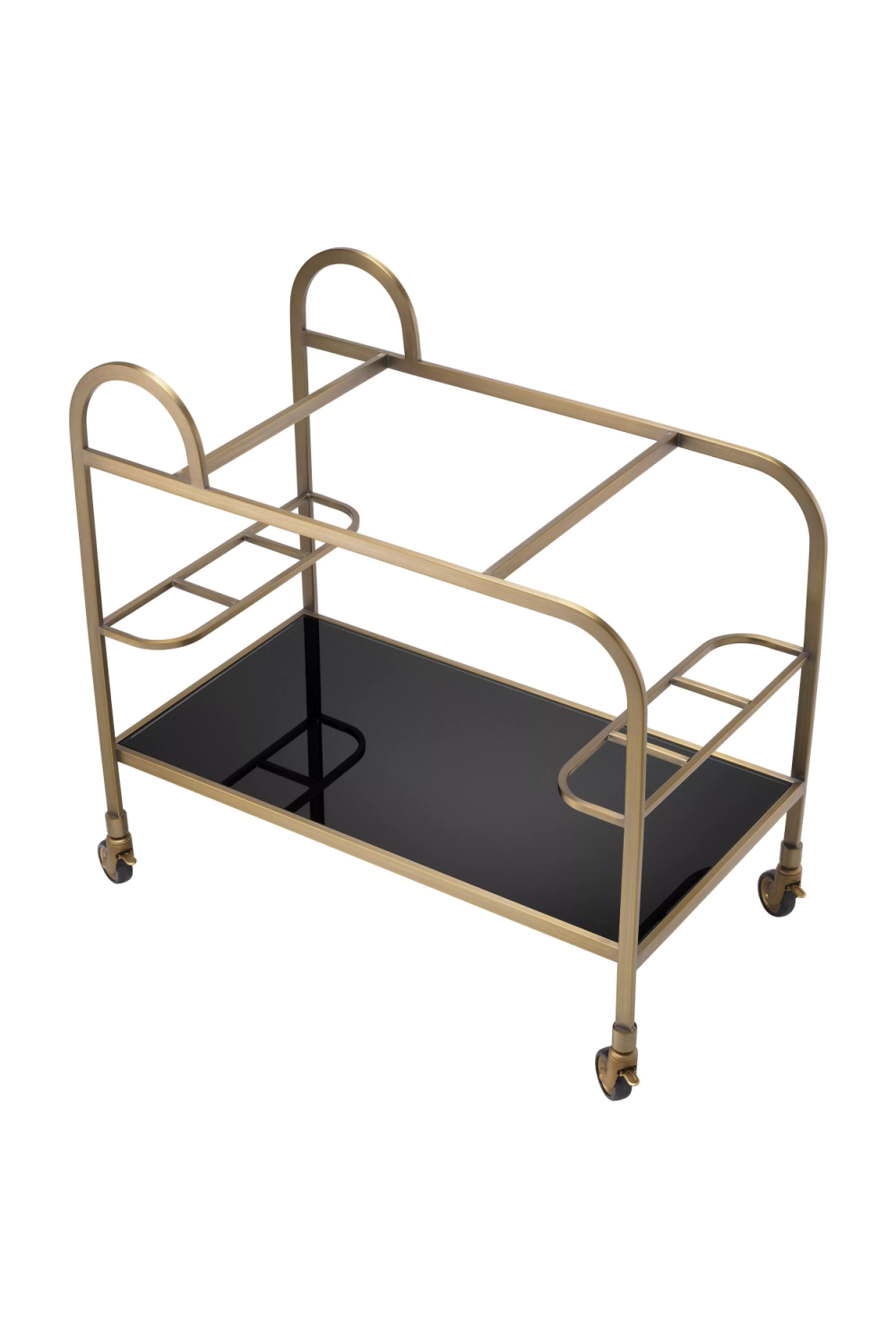 Modern Brushed Brass Trolley | Eichholtz Montreuil | Woodfurniture.com