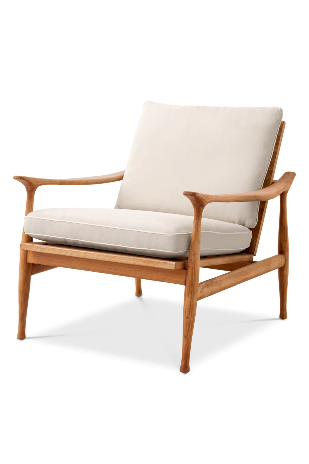 Natural Teak Outdoor Lounge Chair | Eichholtz Manzo | Woodfurniture.com