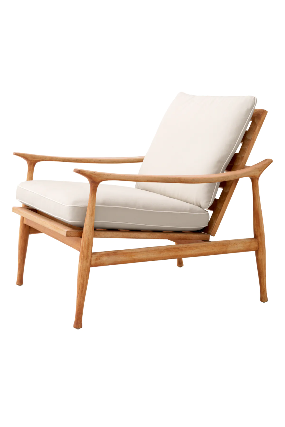 Natural Teak Outdoor Lounge Chair | Eichholtz Manzo | Woodfurniture.com