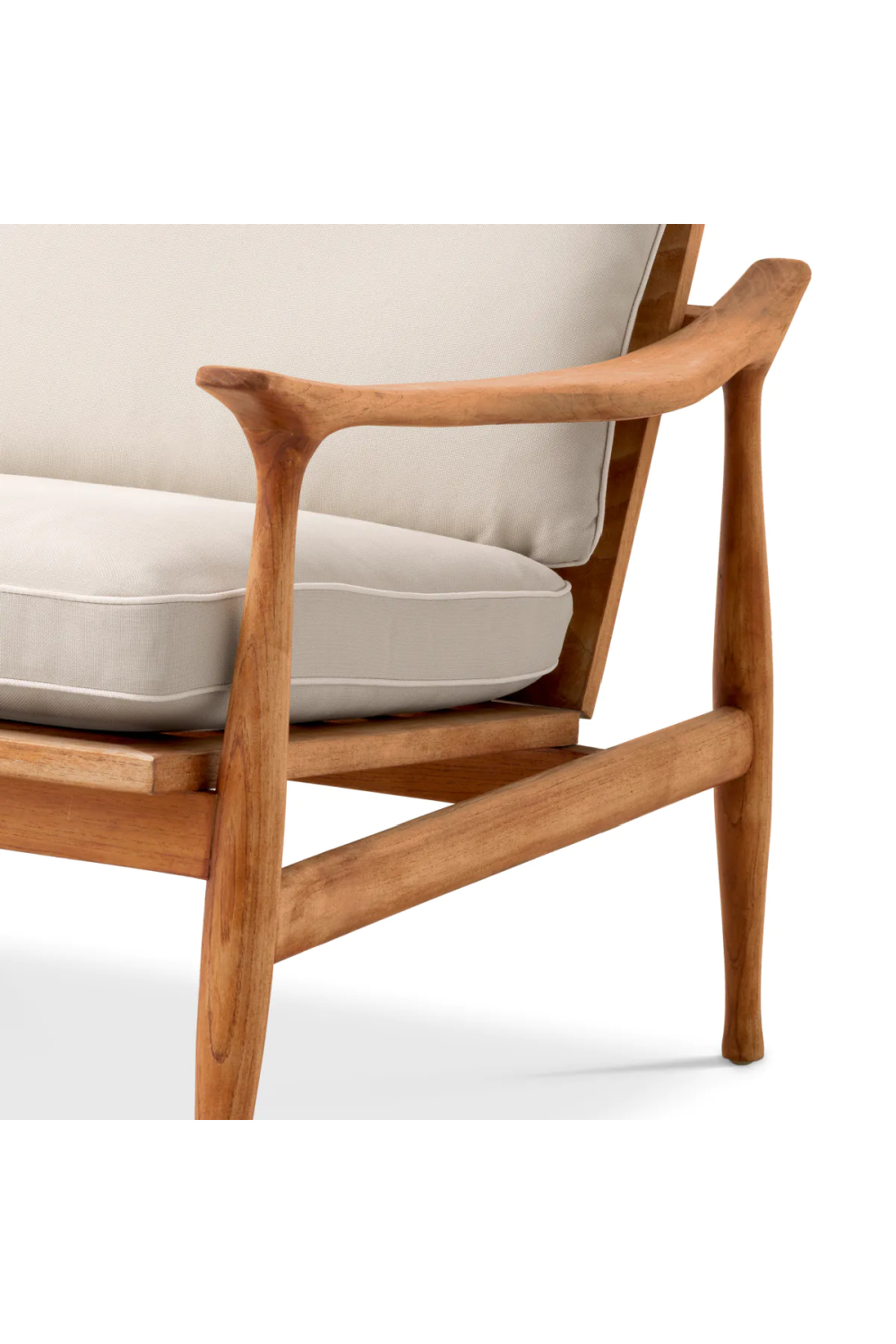 Natural Teak Outdoor Lounge Chair | Eichholtz Manzo | Woodfurniture.com