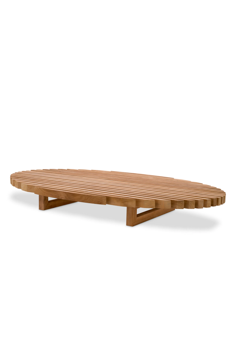 Oval Teak Outdoor Coffee Table | Eichholtz Anjuna | Woodfurniture.com