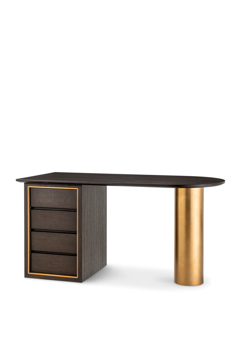 Brown Oak Contemporary Desk | Eichholtz Del Rio | Woodfurniture.com
