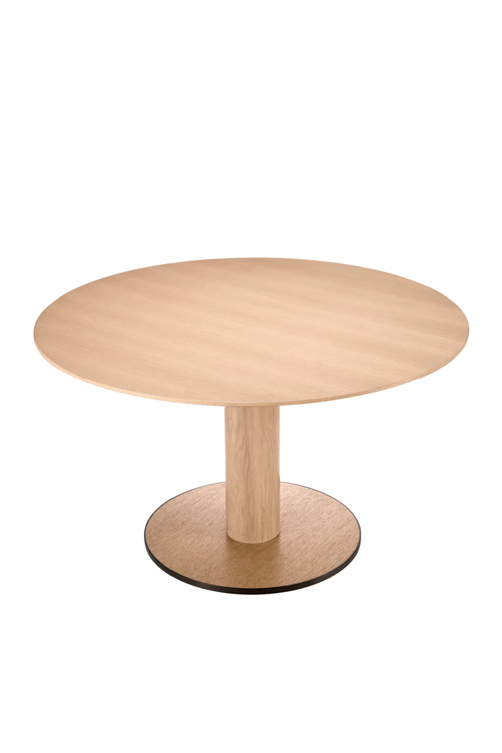 Round Oak Pedestal Dining Table | Eichholtz Astro | Woodfurniture.com