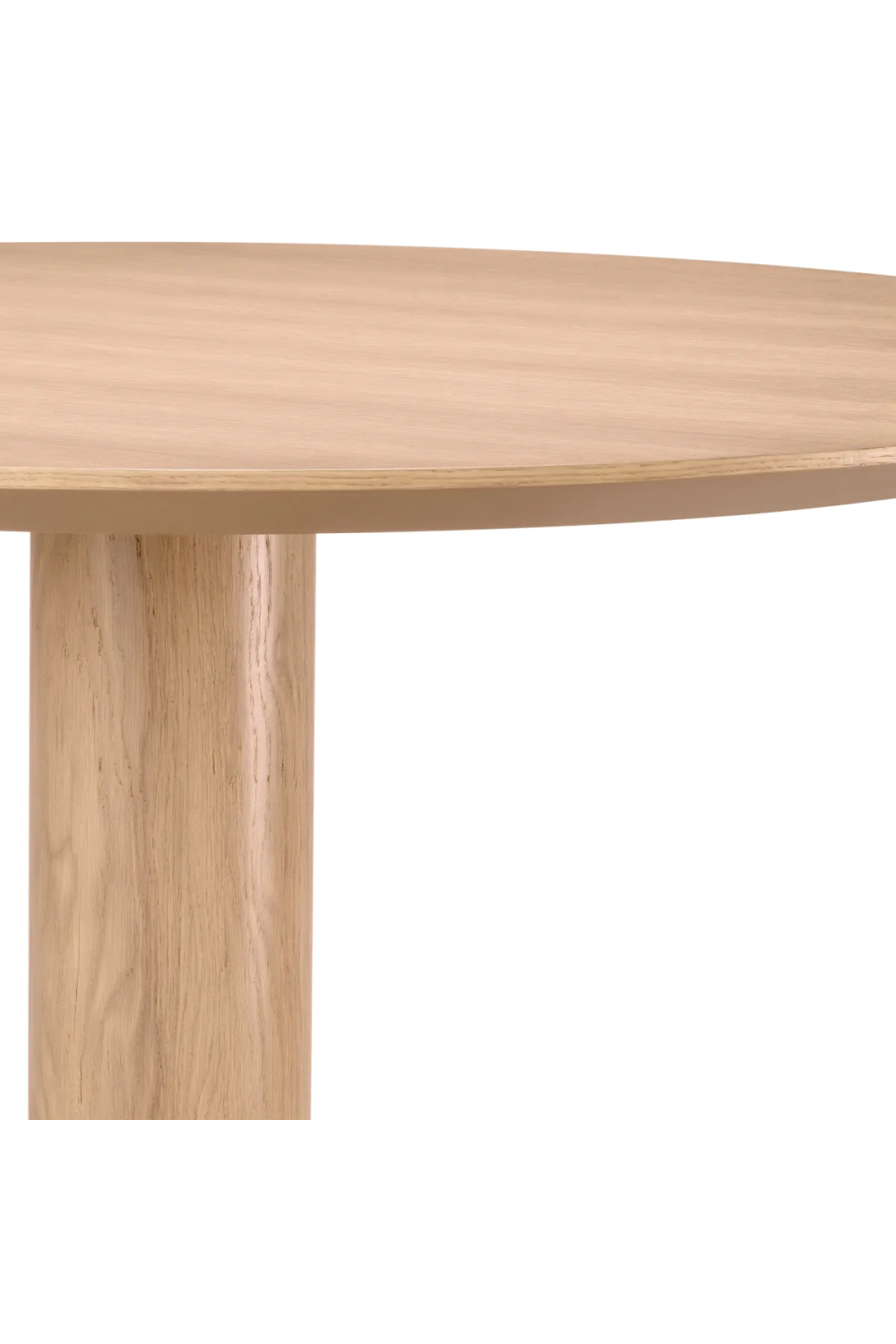 Round Oak Pedestal Dining Table | Eichholtz Astro | Woodfurniture.com