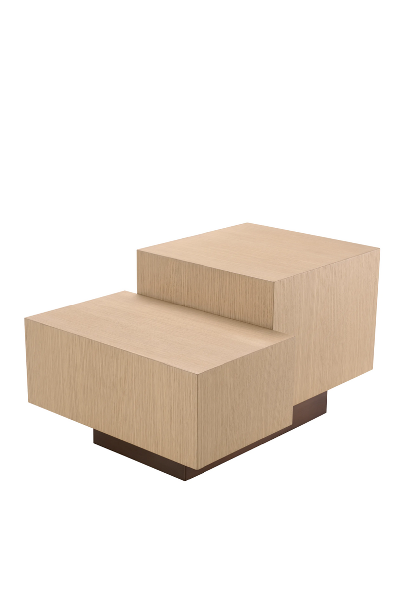 Oak Geometrical Side Table | Eichholtz Nerone  | Woodfurniture.com