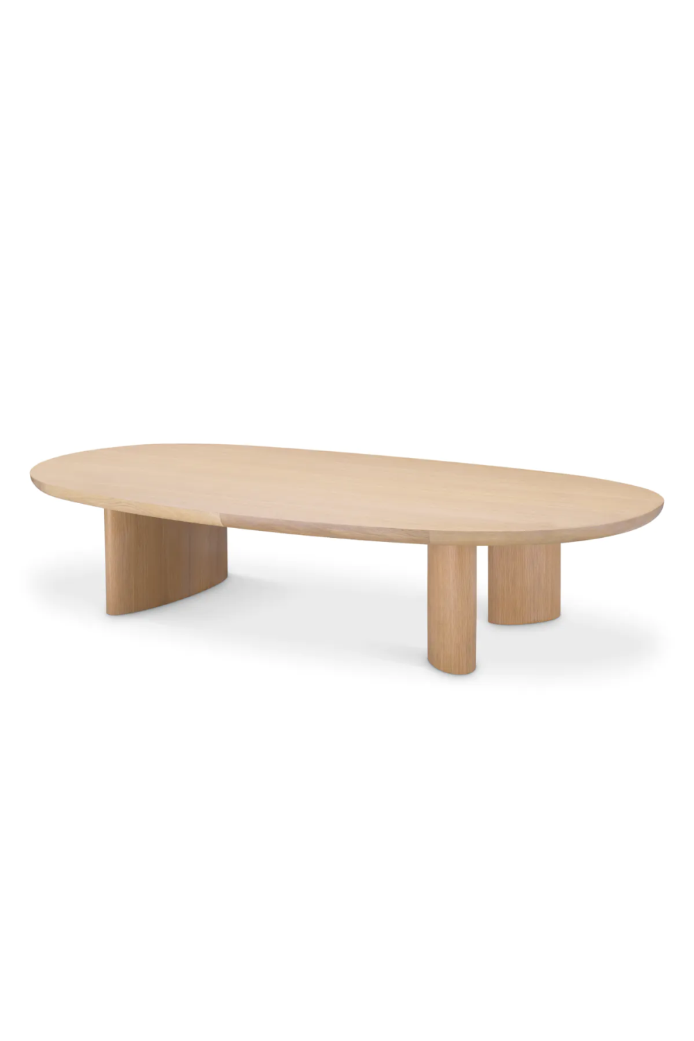 Scandi Oak Oval Coffee Table | Eichholtz Lindner | Woodfurniture.com