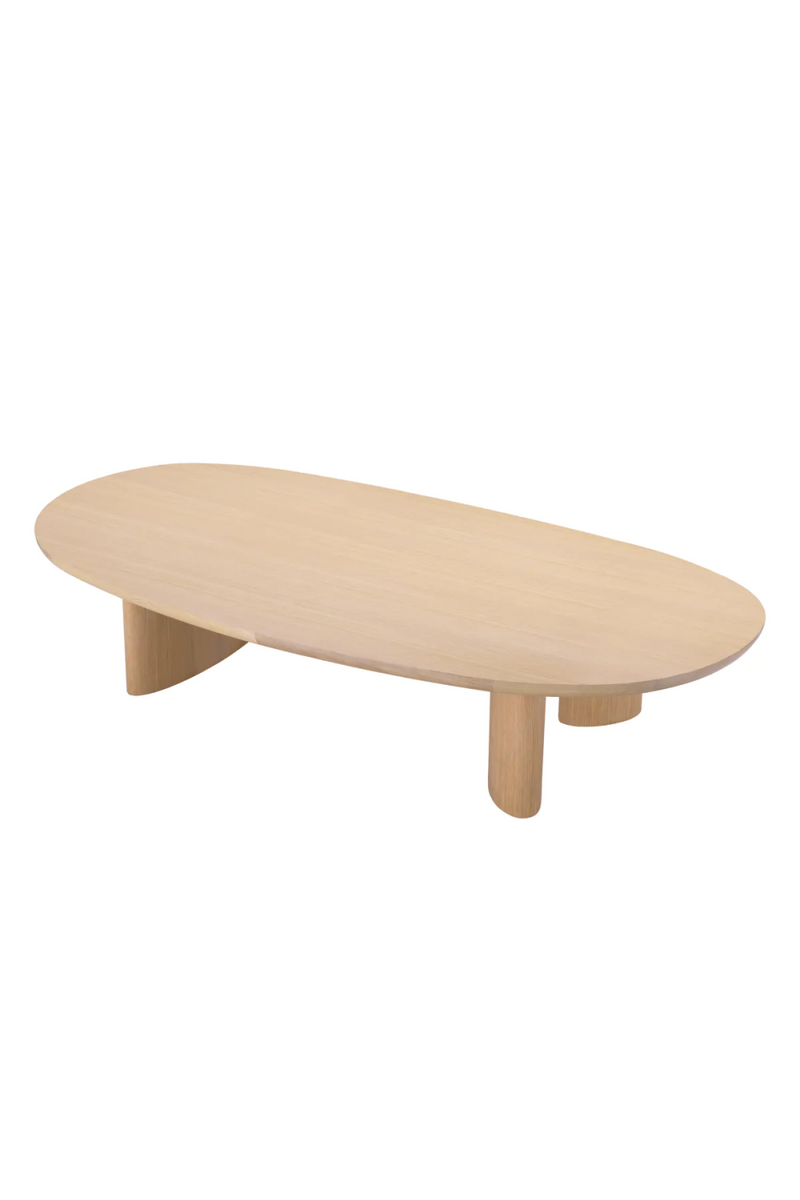 Scandi Oak Oval Coffee Table | Eichholtz Lindner | Woodfurniture.com