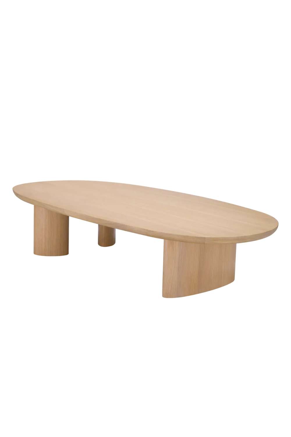 Scandi Oak Oval Coffee Table | Eichholtz Lindner | Woodfurniture.com