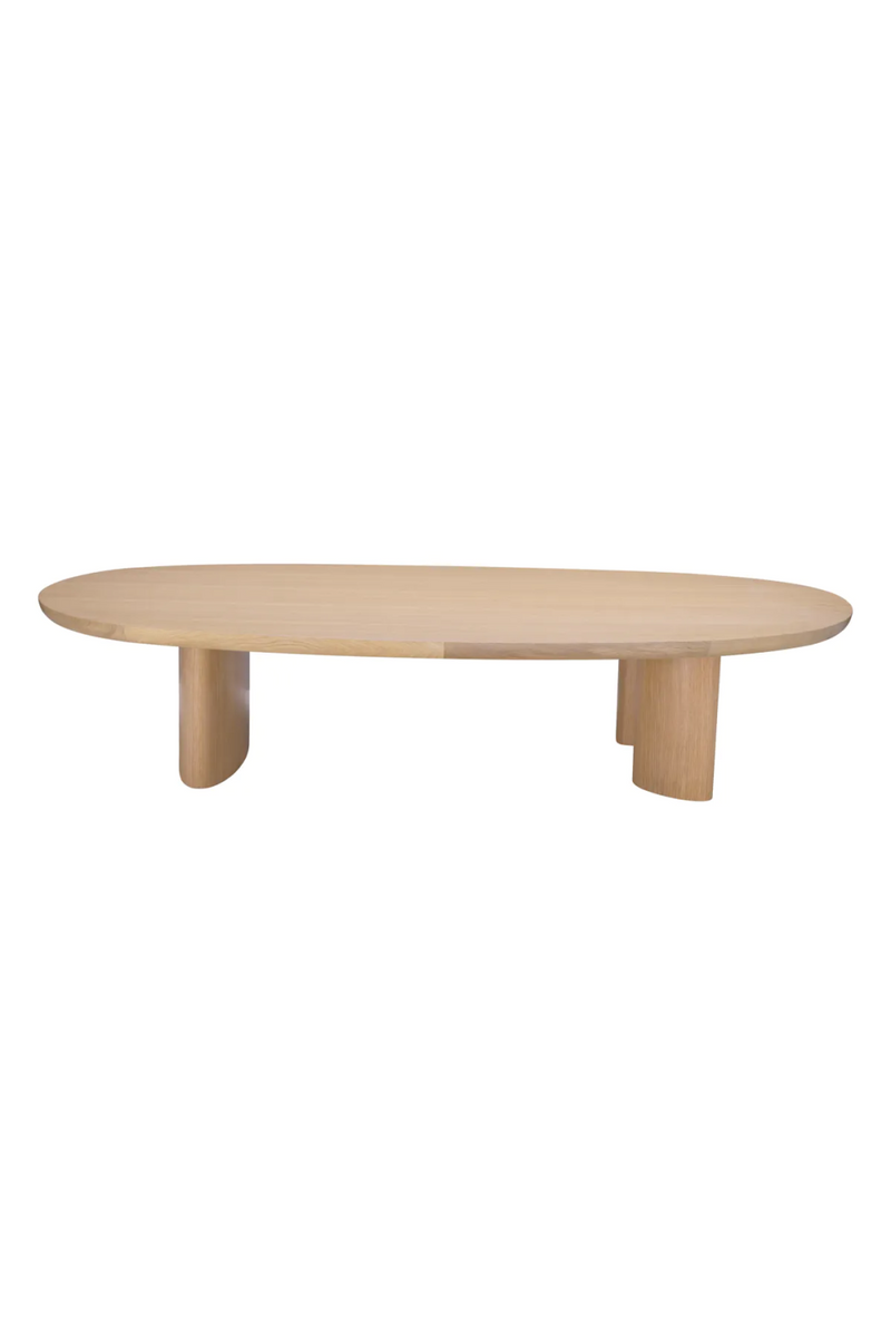 Scandi Oak Oval Coffee Table | Eichholtz Lindner | Woodfurniture.com