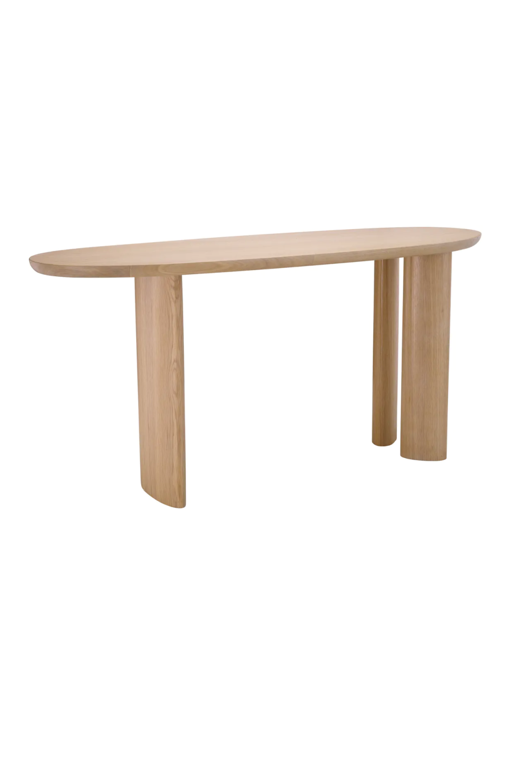 Scandi Oak Oval Console Table | Eichholtz Lindner | Woodfurniture.com