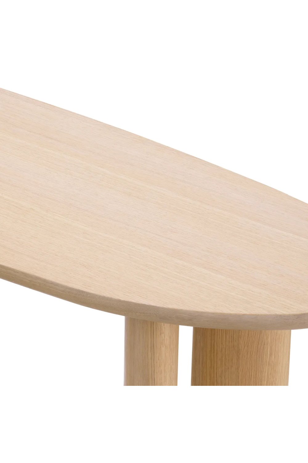 Scandi Oak Oval Console Table | Eichholtz Lindner | Woodfurniture.com