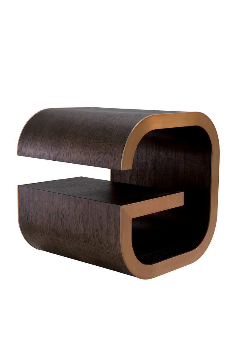Brown Oak Modern Side Table | Eichholtz Galan | Woodfurniture.com