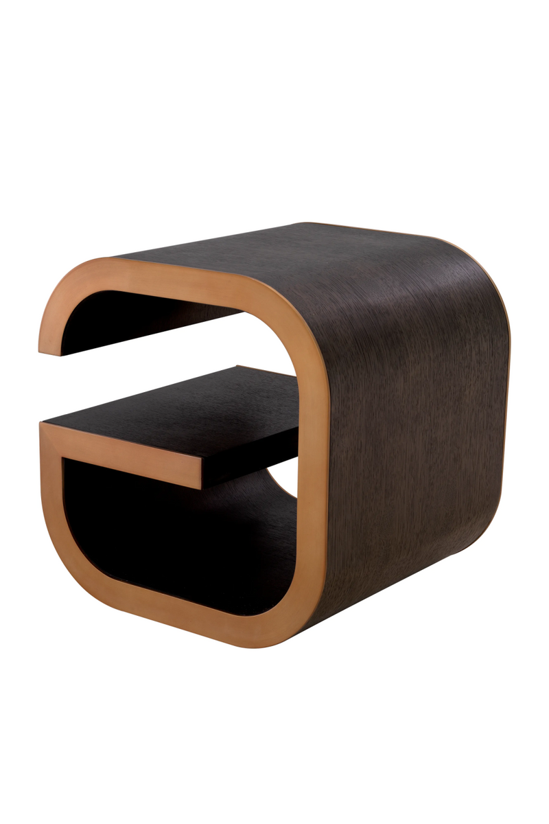 Brown Oak Modern Side Table | Eichholtz Galan | Woodfurniture.com
