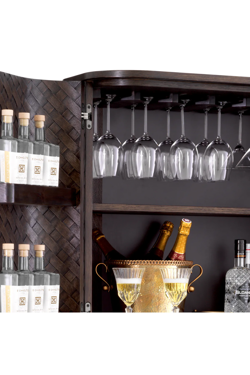 Woven Oak Wine Cabinet | Eichholtz Nilsson | Woodfurniture.com 