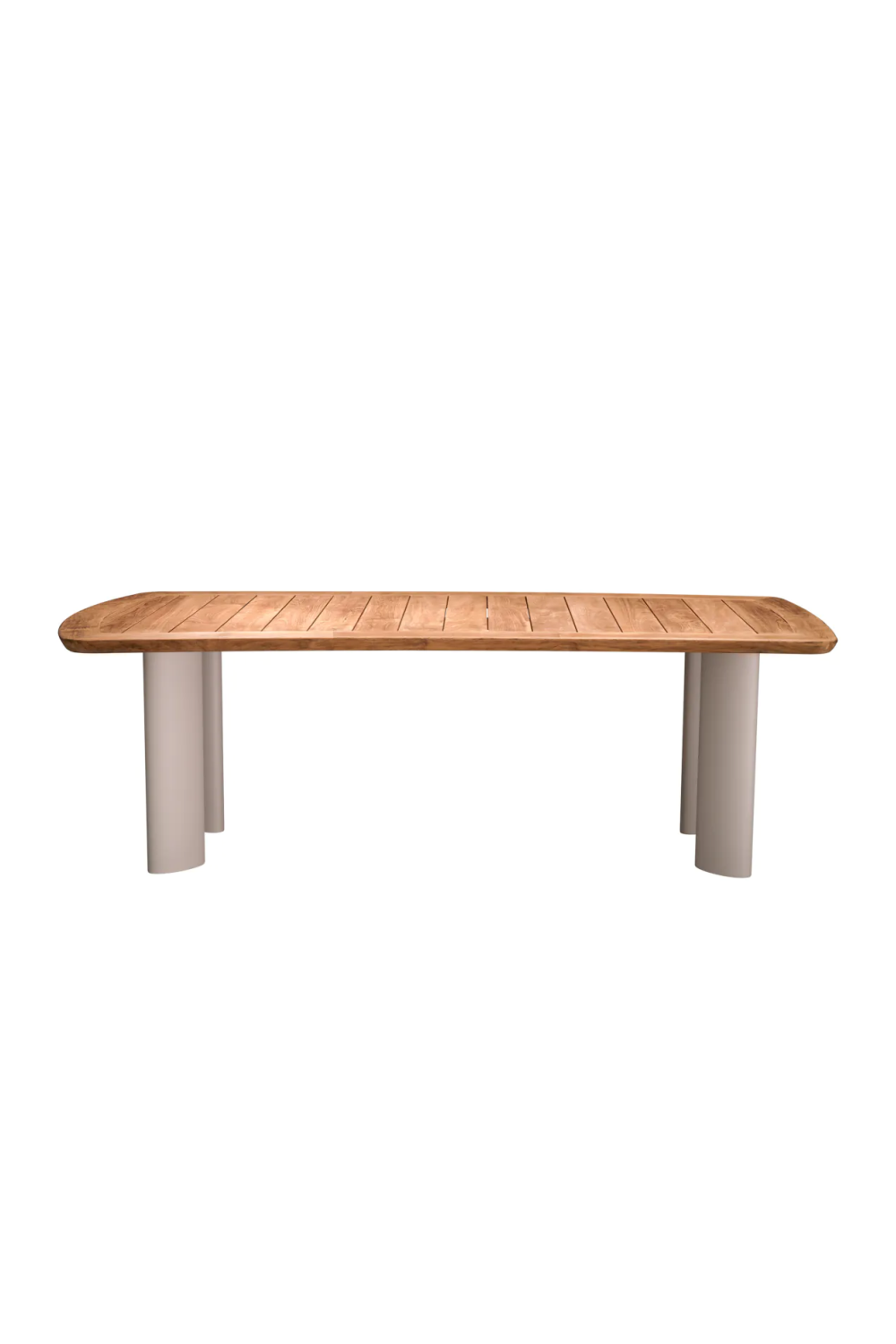 Slatted Teak Outdoor Dining Table | Eichholtz Osario | Woodfurniture.com