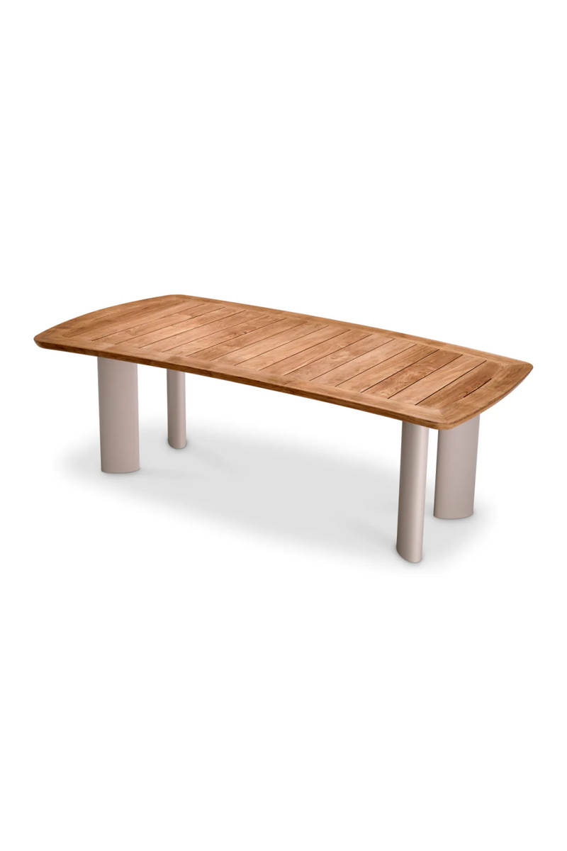 Slatted Teak Outdoor Dining Table | Eichholtz Osario | Woodfurniture.com