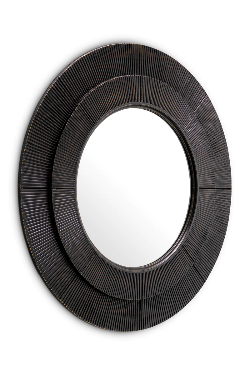 Bronze Contemporary Round Mirror | Eichholtz Rodion | Woodfurniture.com