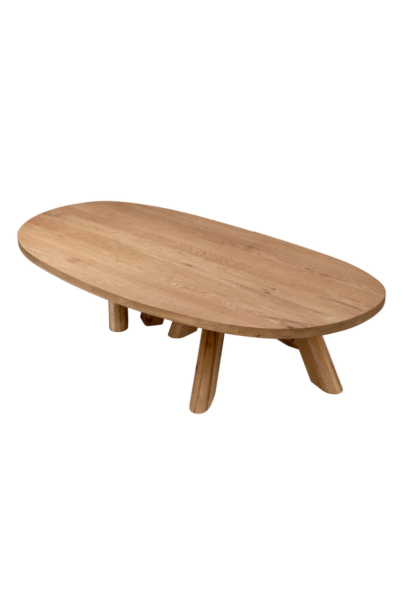 Oval Oak Coffeee Table | Eichholtz Bayshore | Woodfurniture.com