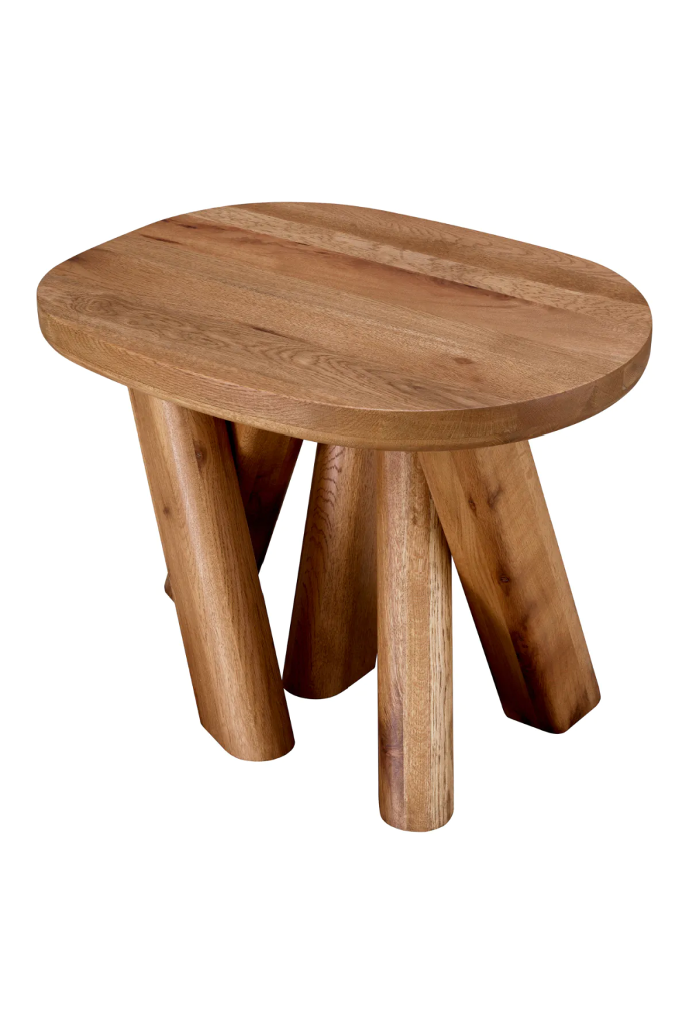 Oval Oak Side Table | Eichholtz Bayshore | Woodfurniture.com