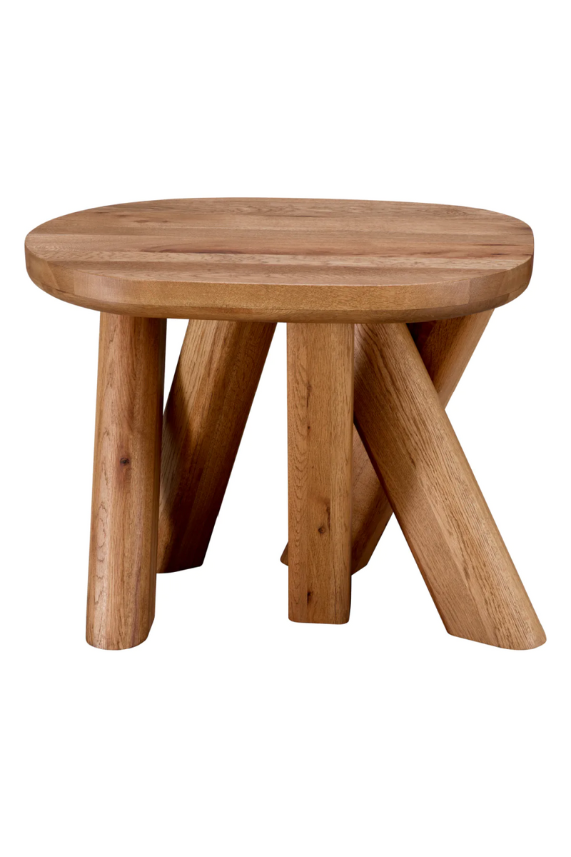 Oval Oak Side Table | Eichholtz Bayshore | Woodfurniture.com