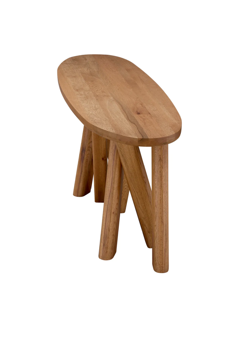 Oval Oak Console Table | Eichholtz Bayshore | Woodfurniture.com