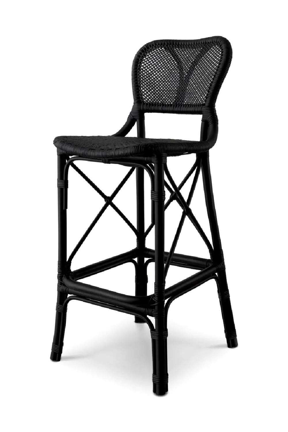 Rattan Bar Stool | Eichholtz Colony | Woodfurniture.com