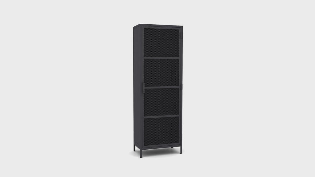 Metal Mesh Wardrobe Cabinet | Tikamoon Alma | Woodfurniture.com