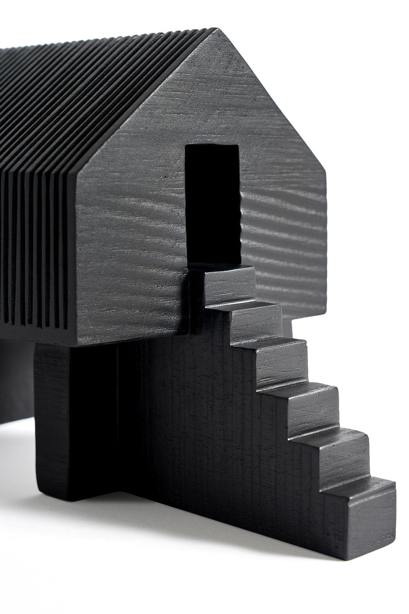 Black Mahogany Deco Object | Ethnicraft Stilt House | Woodfurniture.com