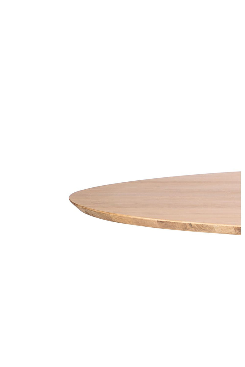 Oval Oak Dining Table | Ethnicraft Mikado | Woodfurniture.com