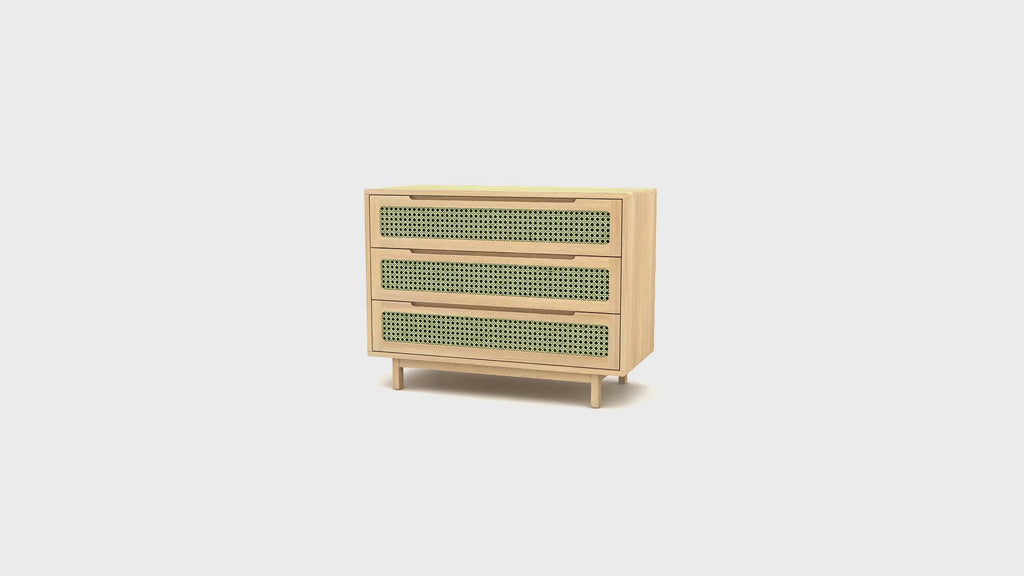 Canework Chest of Drawers | Tikamoon Luis | Woodfurniture.com
