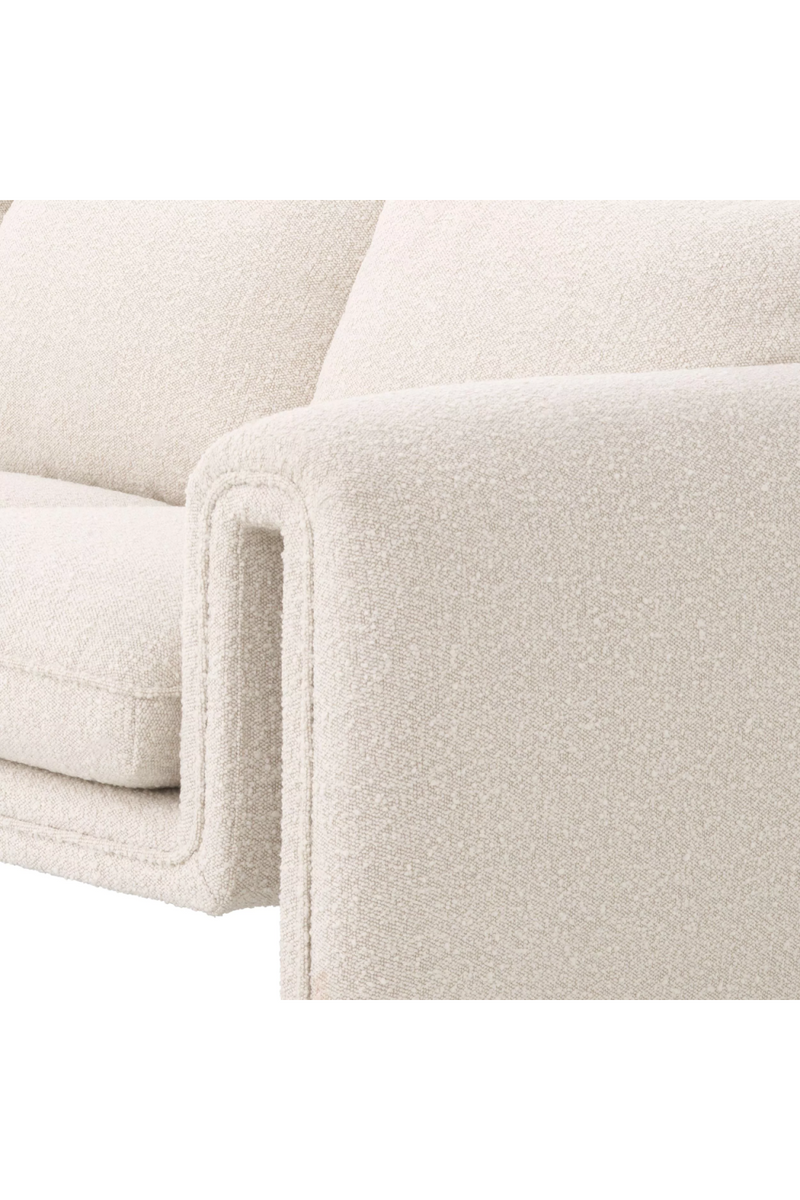 Cream Bouclé Upholstered Sofa | Eichholtz Tondo | Woodfurniture.com
