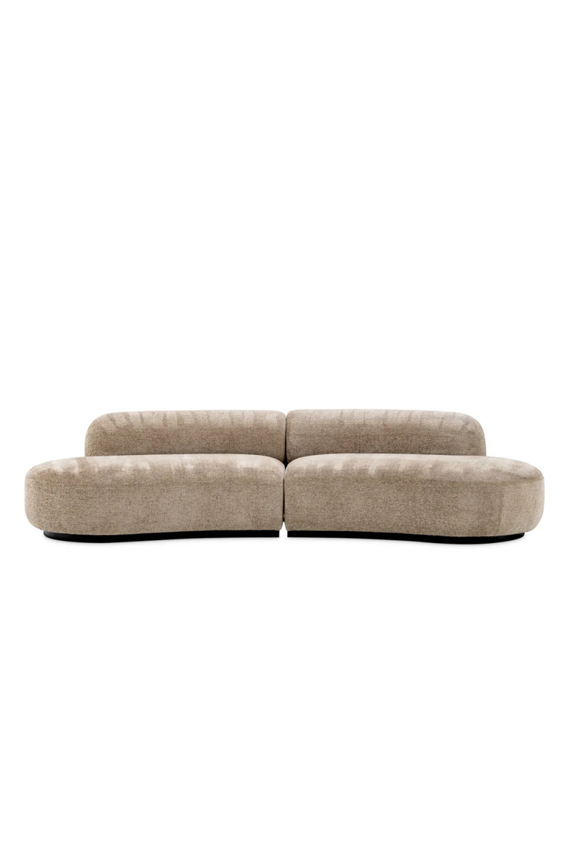 Beige Curved Modern Sofa | Eichholtz Björn | Woodfurniture.com