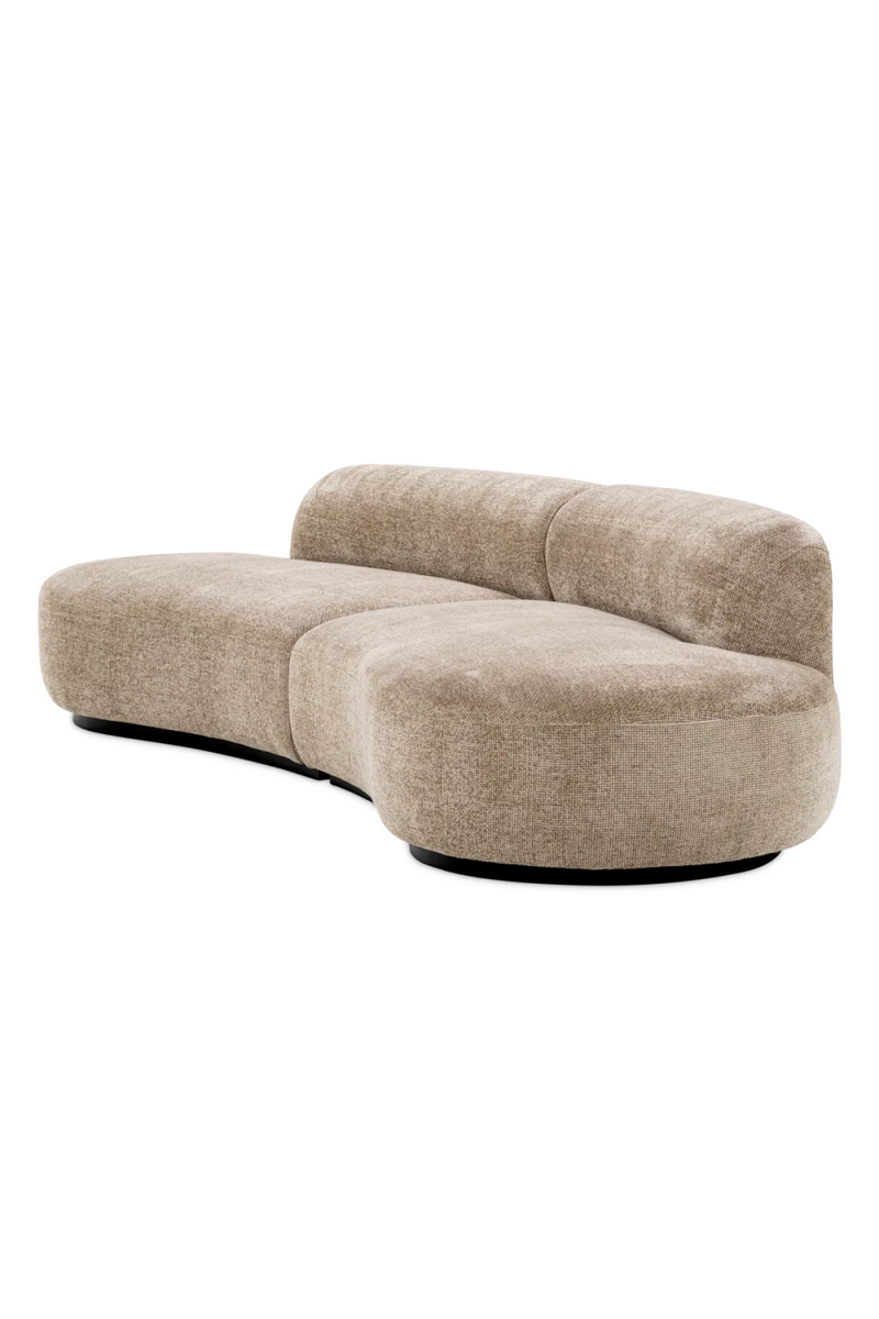 Beige Curved Modern Sofa | Eichholtz Björn | Woodfurniture.com