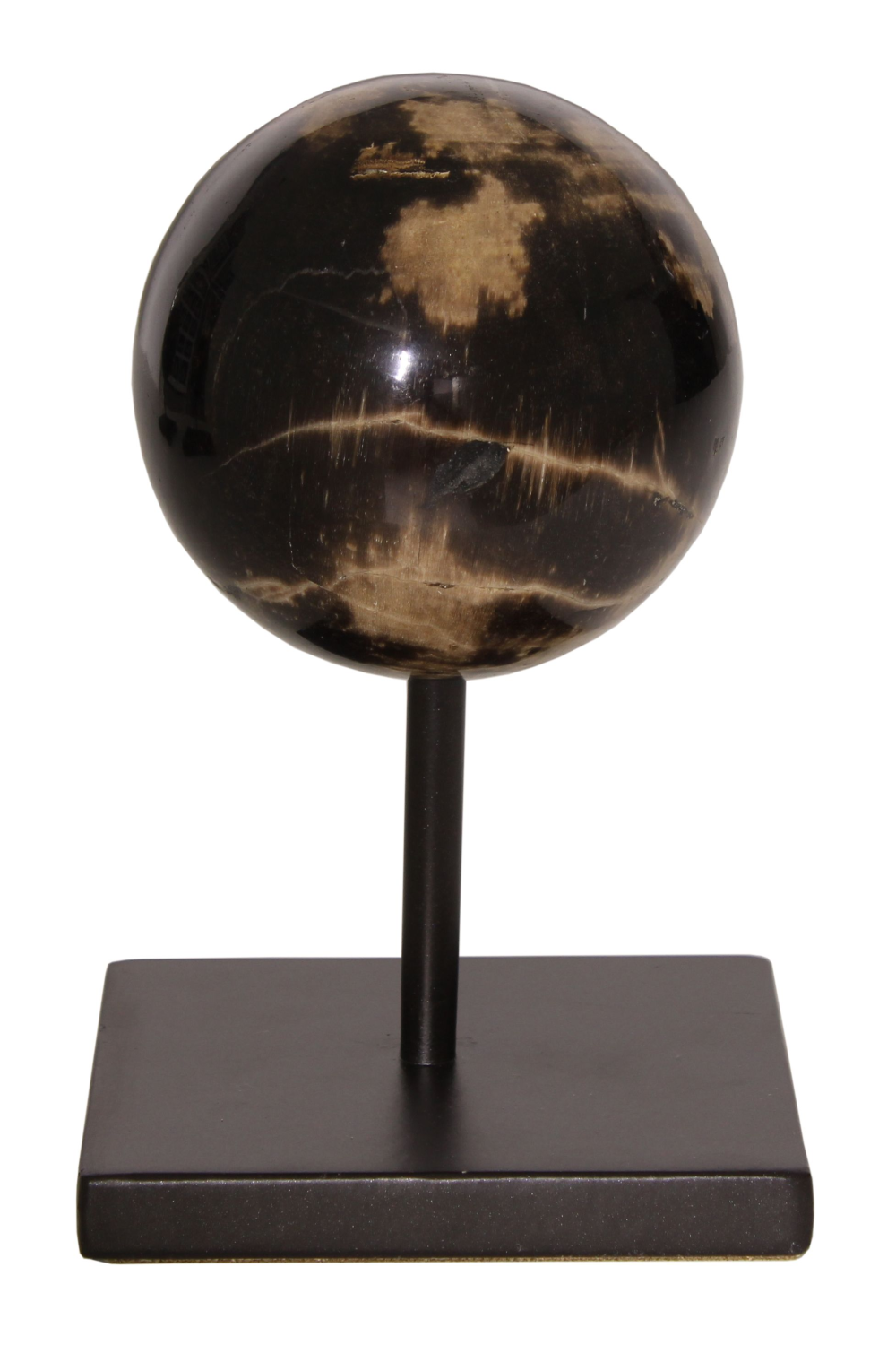 Petrified Wood Sphere On Stand | Andrew Martin | Woodfurniture.com