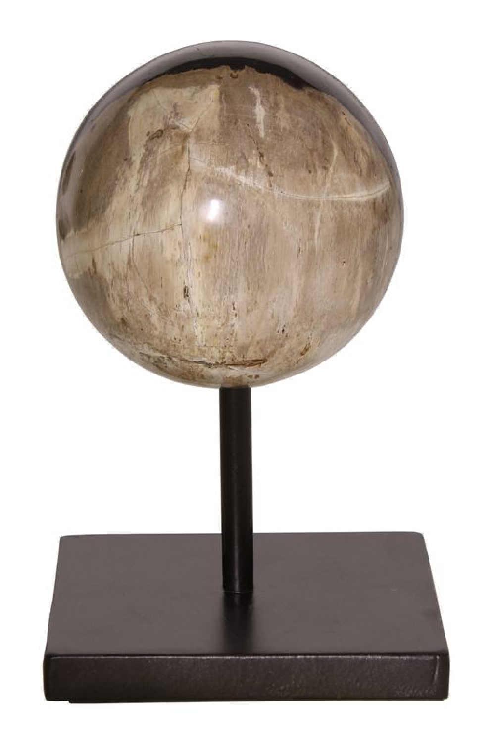 Petrified Wood Sphere On Stand | Andrew Martin | Woodfurniture.com