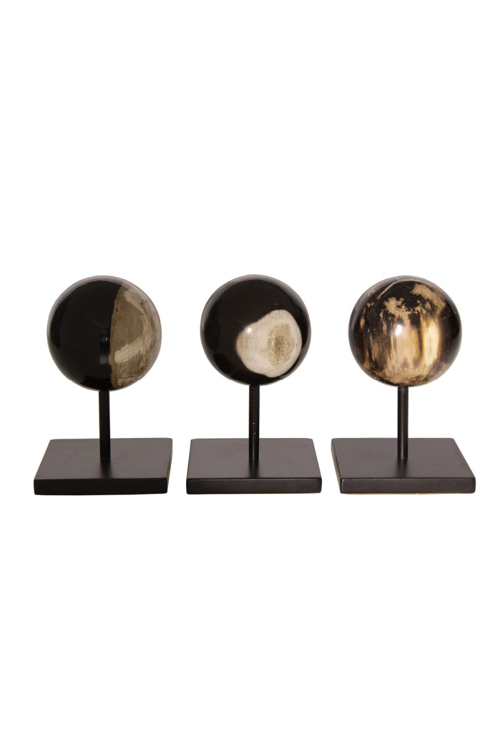 Petrified Wood Sphere On Stand | Andrew Martin | Woodfurniture.com