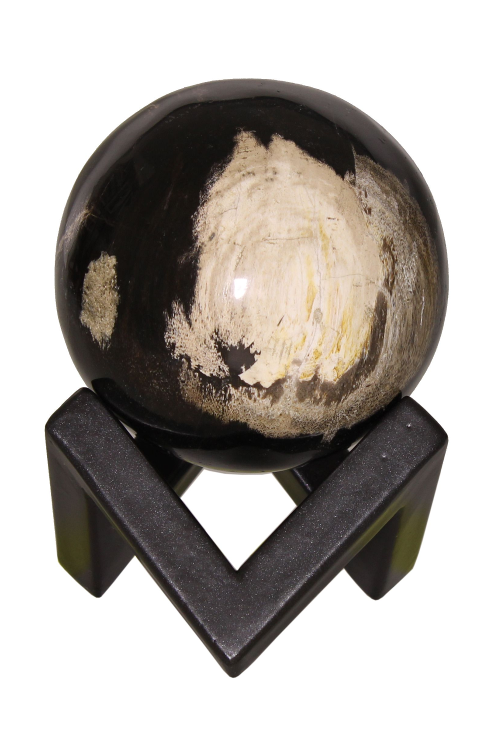 Petrified Wood Decorative Sphere | Andrew Martin | Woodfurniture.com