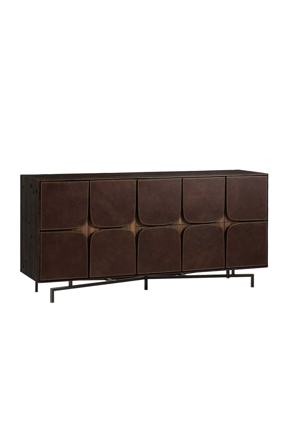 Mid-Century Leather Sideboard | Andrew Martin Miles | Woodfurniture.com
