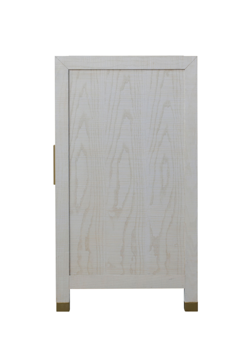 White Ash Minimalist Sideboard | Andrew Martin Raffles | Woodfurniture.com
