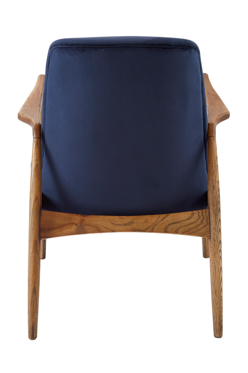 Blue Velvet Armchair | Andrew Martin Crispin | Woodfurniture.com