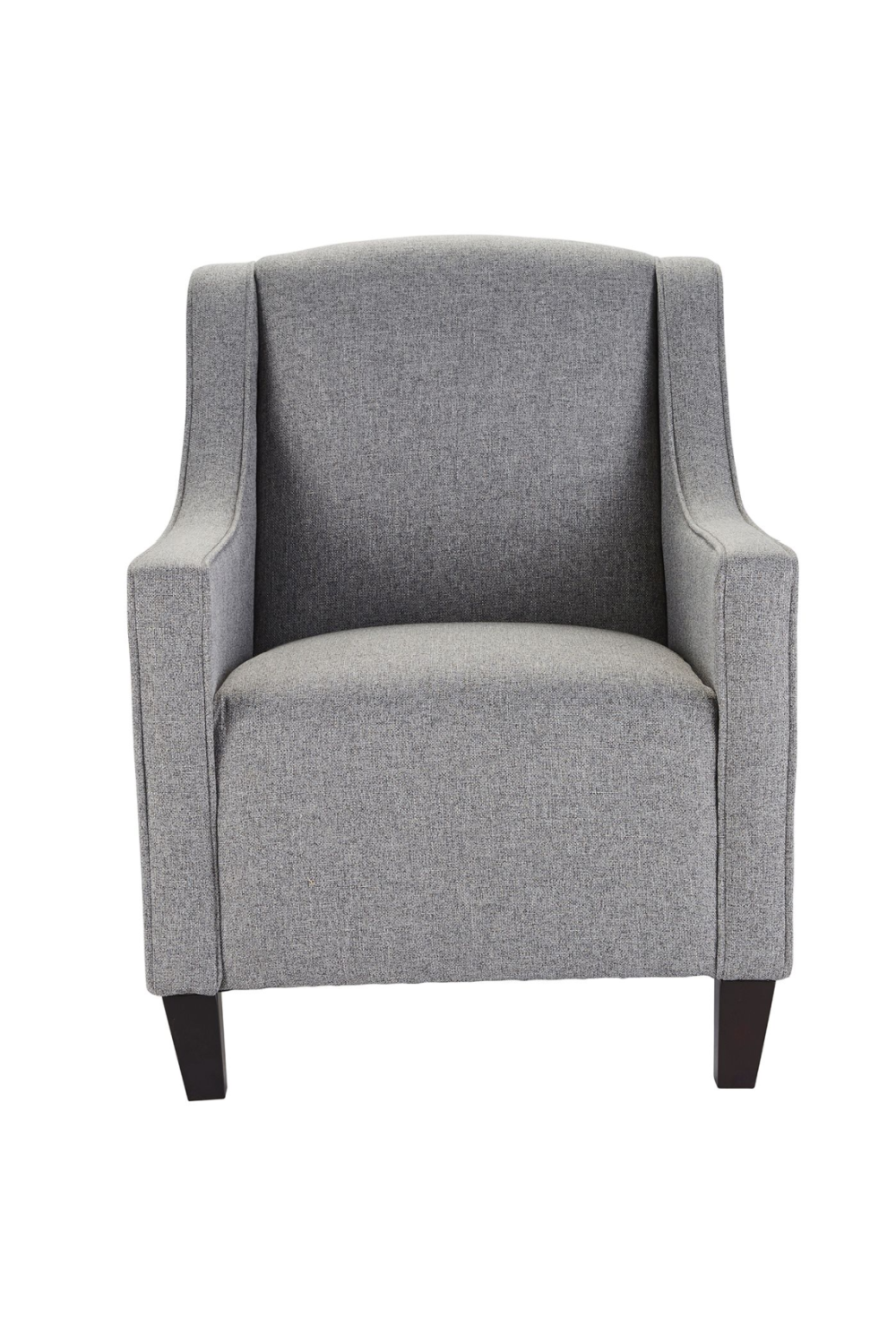 Gray Upholstery Curved Arms Chair | Andrew Martin Finbar | Woodfurniture.com